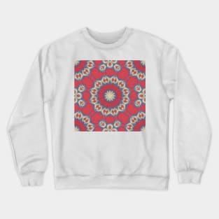 Textured Mandala , Festive , Holiday , Navajo Pattern Crewneck Sweatshirt